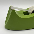 Vintage 1970s Avocado Green Heavy Weighted Desktop Tape Dispenser Mcm Retro