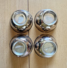 Vintage Small Footed Silver Bowls 2 In X 4 In - Set Of Four