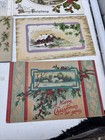 Lot Of 25 Vintage Antique Christmas Postcards Early 1900 s Birds Churches Angel