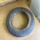 Antique Wooden Block Hat Brim Mold Millinery Form 7 1 8             