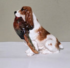 Vtg Royal Doulton Cocker Spaniel Figurine With Pheasant In His Mouth 3 5  Tall