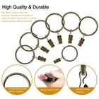 Metal Curtain Rings With Clips 44pack  1 26  For Tension Rods   Drapery