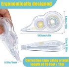 60 Pcs White Correction Tape Bulk  39 4 Ft Wrong Out Tear Resistant Tape Easy To