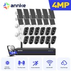 Annke 4mp Wireless Security Camera System Wifi Solar Battery Powered 2 Way Audio