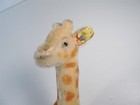 Steiff Giraffe Mohair Stuffed Plush Animal 11  Tall 7  W Ear Button Tag Vintage
