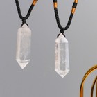 Natural Clear Quartz Crystal Pendulum Pendant Necklace Chakra Gemstone Healing