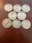 Canada 8 Silver 50 Cents 1916  1917  1918  2   1919  1920  2  And 1929