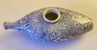 Rare Antique Blue And White Transfer Ware Decoration Baby Feeder Bottle C 1840