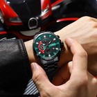 Curren Men Chronograph Quartz Watch Stainless Steel Waterproof Luminous Date