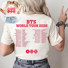 Bts 2026 World Tour Shirt Army Concert Tee Two Sided Kpop Merch Jungkook