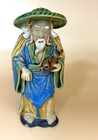 3 Vintage Chinese Mud Men Pottery Ceramic Mudmen Figurines 4 Inches Ds20