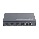 Gigabit Sfp Media Converter 4xsfp To 2xrj45 10 100 1000mbs  20km Sfp Module