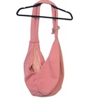 Dogline Pink Pet Carrier Sling Bag Small Dog Cat Polka Dot Lining Safety Clip