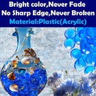 Happyfiller 630 Pcs Acrylic Flat Marbles Fake Crystal Gems For Glass Vase Fil   