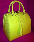 Nib 2013 Louis Vuitton Yellow Damier Facette Speedy Cube Pm Handbag  Marc Jacobs