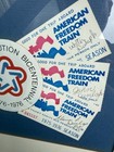 Vintage 1975 The American Freedom Train Framed Tickets And Article From Sa Texas