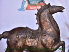 8 8  Old Chinese Bronze Fengshui 12 Zodiac Year Horse Statue Sculpture