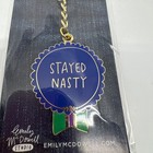 Emily Mcdowell Stayed Nasty Keychain Everyday Bravery Award Ribbon Bff Gift Her