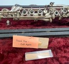 Vintage Silver Clarinet C  J  Boston Elkhart Indiana In Case