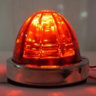 Legendary 3-1 2 Inch Watermelon Light  Ss Curved Bezel- Red Led   Red Glass Lens