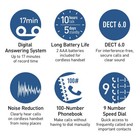 Panasonic Kx-tgf852b Corded Cordless Phone Answering System 2 Handsets New