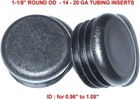 1  Od Round 10-14ga  14-20ga Black Tubing Cap For Hole Size 0 84 -0 93 id  pk 8 