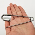 5 Pcs Of 5 Inch Heavy Duty Jumbo Stainless Steel Safety Pins Silver Color Safety