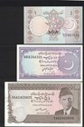 Pakistan Set  6 Pcs  Nd  1983-88  1  2  5  10  50  100 Rupees Pick 27-41 Unc