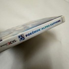 Nintendo Pokemon Alpha Sapphire 3ds Case And Manual Only White No Game