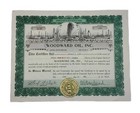 1946 Stock Certificate Woodward Oil  Inc   2140 Issued To Robert J  Luff