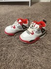 Nike Air Jordan 4 Retro Td Toddler White Fire Red Black