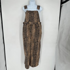 Bloomchic Women s Leopard Print Sleeveless Wide Leg Jumpsuit Black Tan Size 12
