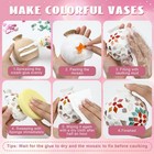 Fuyoooo 2 Sets Diy Vase Mosaic Painting Kit - Vase Flower Kids Adults Crafts