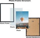 10x13 Picture Frame Black For Wall Hanging  Wall Mounting Horizontally Or Vertic