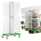 50 Shelves Paint Drying Rolling Rack For Cabinet Doors Art Studios 25lbs shelf