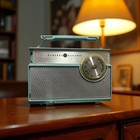 Vintage Ge Portable Transistor Radio 1960s Mint Model No  P1801b Untested