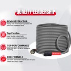 Yamatic 3200 Psi Pressure Washer Hose 1 4  With M22 Fittings Flexible Anti-kink