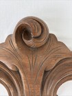 Antique Carved Wood Reclaimed Corbel Ornate Medallion Pediment