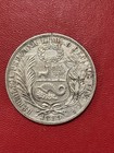 1889 Tf Peru Un Sol Silver Coin 90  25g 22 5g Asw