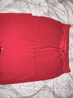 Carhartt Women   s Red Solid Medical Scrub Pants M Petite Knit Drawstring C53310