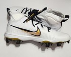 Nike Alpha Huarache Nxt Mcs White Gold Baseball  Fz8650-119 Men   s Sz 10 Rare