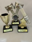Car Show Trophy Group Of 3 Trophies For 1st 2nd 3rd Place With Placement