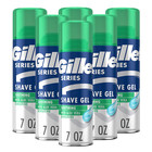 Gillette Series 3x Sensitive Shave Gel  Hydrates  Protects   7 Ounce  pack Of 6 