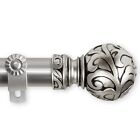 Paisley 1  Curtain Rod Adjustable Drapery Rod 28-240   5 Sizes  4 Colors 