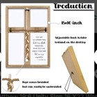New Cord Of Three Strands Wedding Ceremony Unity Cross Sign Framed  22 X 16 In