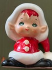 Vintage Lefton Santakins Pixie Elf Christmas Ornament Japan Figurine Holiday