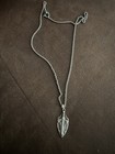  925 Sterling Pendant Sword shield With Stainless Steel Chain