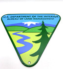 U s  Department Of The Interior - Porcelain Sign - Agriculture Forest Service