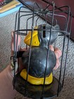 Vintage Heckle And Jeckle Ceramic Jailbird Bank In Metal Cage With Key Lock