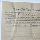 Original 1925 Grayson County Howe Texas Tax Receipt Invoice J l  Nicholson